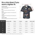 thumbnail image 5 of Kll Men'S Hawaiian Shirt Short Sleeve Button Down Beach Shirts-Nautical, 5 of 7