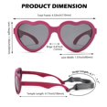 thumbnail image 3 of Gafas de sol polarizadas para bebé NULOOQ flexibles con forma de corazón, 3 of 5