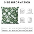 thumbnail image 5 of Creowell Vintage Flower Pillow Covers  Sage Green Floral Decor Throw Pillows Case for Couch Old Style Cute Pillowcase Outdoor Decorative Cushion Cases for Sofa Bed Decorations White, 5 of 5