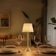 thumbnail image 4 of Lámpara de mesa de metal, mesita de noche, lámpara de tela decorativa, pequeña, mesa de café, sala de estar, estudio, escritorio, lámparas de adorno, 4 of 4