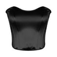 thumbnail image 4 of ZZwxWA Corset Tops for Womens Going Out Underbust Boned Corsets Bustier Waist Trainer Corset Top Sexy Lingerie Bustier Top, 4 of 7