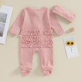 thumbnail image 4 of Suéter de punto Romper MozikQin para bebé niña recién nacida, color rosa, 4 of 7