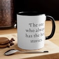 thumbnail image 4 of Aunt Gifts Two-Tone 11oz Mug "The one who always has the best stories.", 4 of 4