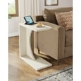 thumbnail image 4 of Tribesigns C-Shaped End Table Set of 2, Couch Table for Small Space, Small Sofa Side Table for Living Room, Bedroom (2PCS, Beige), 4 of 5