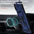 thumbnail image 4 of Estuche GANGXUN para iPhone XR, soporte giratorio 360°, estilo mecánico y magnético, 4 of 5