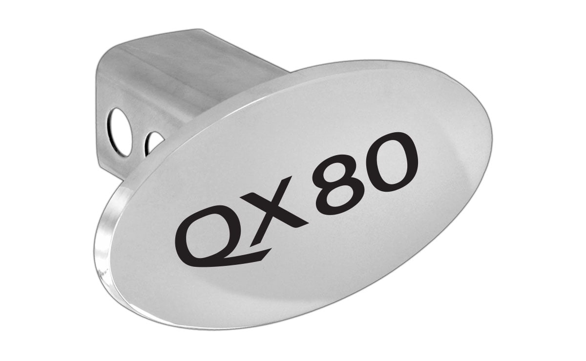 Infiniti QX80 2" Chrome Trailer Tow Hitch Cover Plug