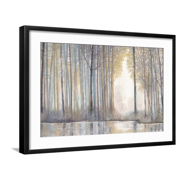 Art.com Forest Reflections Art Print by Norman Wyatt Jr^, Black Frame Wall Art, 29" x 21"