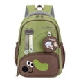 thumbnail image 3 of Weebloom School Backpack For Kids Boys Girls Waterproof Cartoon Puppy Print Color Block Design Bookbag Elementary Middle School Green, 3 of 3