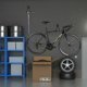 thumbnail image 5 of Paquete de 2 ganchos para colgar en el garaje, ganchos dobles para almacenamiento en el garaje, gancho para bicicleta montado en la pared para organizar herramientas, escaleras, bicicletas, negro, 11, 5 of 5