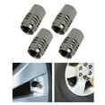 thumbnail image 6 of JISADER 4 Pieces Generic Leakproof Tire Valve Stem Cap for Bicycles Trucks Cars Gray, 6 of 9