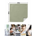 thumbnail image 5 of Sage Green Cloth Napkins Washable Set of 8, Farmhouse Sage Green Decor Reusable Dinner Table Napkins Cloth Bulk for Weddings Kitchen Restaurants Hotel Events Parties 20 x 20 Inch, 5 of 9