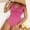 A_ Hot Pink, variant on UTSJKR One Piece Swimsuit for Women - Color Block Sexy Cross Back Tummy Control Bathing Suit Slimming Modest Swimwear Green 4