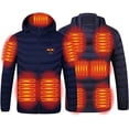 thumbnail image 1 of Chaqueta térmica eléctrica para hombre y mujer, 3 niveles de calefacción, 11 zonas de calefacción, chaqueta térmica cargada por USB con capucha extraíble. ACTIVE Biensenido a ACTIVE, 1 of 5