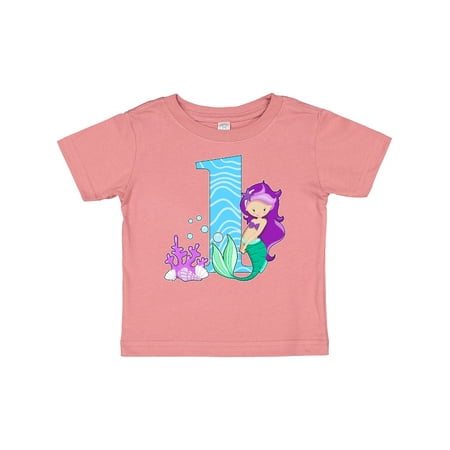 

Inktastic First Birthday- Mermaid Gift Baby Girl T-Shirt