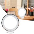 thumbnail image 1 of Lighted Makeup Mirror, 10X Magnification Cosmetic Mirror Suction Cup Type Even Light Exquisite  for Travel, 1 of 7