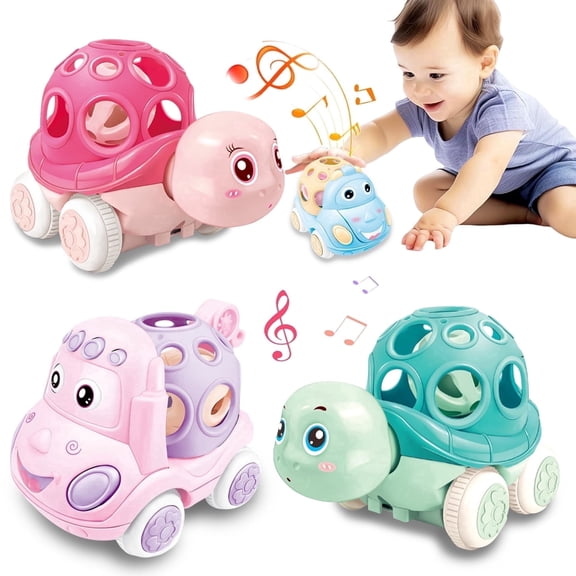 4Pcs Baby Rattle Toys for 6-12 Months, Sensory Rattle Toys for Newborn Infants 3-6-12 Months, Easter Toy Gifts for Baby Boy Girl 1 Year Old