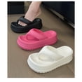 thumbnail image 3 of Chanclas de suela gruesa para usar en el exterior, chanclas de moda de EVA para verano, zapatillas de playa con altura, sandalias de tacón alto, zapatillas casuales para mujer, 3 of 6