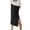Black, variant on Women's Winter Wool Skirt Mid Length Warm Thick Woolen Skirt for Ladies Elegant Comfortable Fashionable Stylish Casual Wear