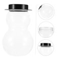 thumbnail image 3 of Minkissy Lot de 1 Récipient à Bonbons Transparent Bouteille en Plastique Scellée pour Usage Domestique et Restaurant, 3 of 6