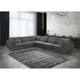 thumbnail image 3 of Meridian Furniture - Section Modulaire Velours Gris Julia, 3 of 5