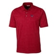 thumbnail image 2 of Men's Cutter & Buck Heathered Red Houston Texans Americana Advantage Space Dye Tri-Blend Polo, 2 of 3