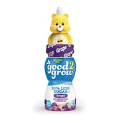 (2 pack) good2grow 6oz 50% Less Sugar Grape Juice Single Serve (Character Tops Vary)