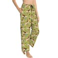 thumbnail image 2 of Xecao Running Beagle Women's Straight Lounge Pajama Pants: The Epitome of Relaxed Sleepwear, 2 of 9