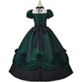 thumbnail image 5 of Women’s Gothic Victorian Rococo Style Dress Southern Belle Inspired Ball Gown with Elegant Tea Length Silhouette, 5 of 7