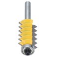 thumbnail image 1 of Joint Router Bit, Reverse Prevention Design Carbon Steel + Alloy Well Made Wave Type Milling Cutter  For Woodworking 40mm, 1 of 8
