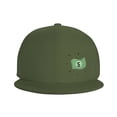 thumbnail image 3 of DouZhe Casquette à Visière Plate Snapback, Imprimés Dollar Riche Chanceux Ajustable Vert Casquette de Baseball Adulte, 3 of 6