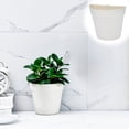 thumbnail image 4 of Tarmeek Wall Mounted Hydroponic Planter - Modern Minimalist White Container for Indoor Greenery, No Drill Installation, Living Room Wall Hanging Vessel for Pothos and Other Plants, 4 of 9