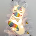 thumbnail image 3 of Christmas Stocking with LED Light Sparkly Sequins Stockings Candy Gift Bag for Christmas Decoration, 3 of 7