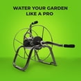 thumbnail image 5 of Yard Butler Hose Reel Handy Reel - Portable Hose Hanger - Garden Hose Storage, Water Hose Holder - Water Hose Reel, Metal Hose Reel, Garden Hose Stand - Heavy Duty Steel Hose Reel Cart - Silver, 5 of 6