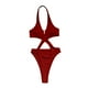 thumbnail image 1 of Gibobby Trajes de Natación para Mujer Controlar la ropa de baño con Tummy One Piece Plus Suit Size Swimsuits Women's Swimswears(Rojo,XL), 1 of 5