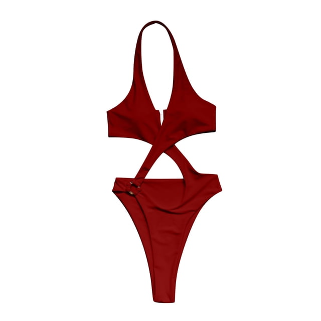 Women's Plus Size One-Piece Swimsuits - Tummy Control, Removable Padding, Nylon Spandex, S-XXL Sizes, Beach/Pool/Swimming Activities