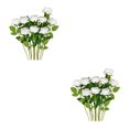 thumbnail image 3 of Advancent Paquete de 9 flores artificiales, decoración de rosas, ramo de manualidades para bodas, atmósfera, habitación, accesorios de fotografía Type1 NO1 Advancent CBP258426, 3 of 5