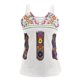 thumbnail image 4 of Moda mujer verano estampado ahueca hacia fuera sin mangas con cuello en V chaleco Camis blusa Tops Fridja qr611, 4 of 5
