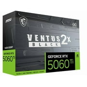 MSI NVIDIA GeForce RTX 5060 Ti Graphic Card - 16 GB GDDR7 - Black - PCI Express 5.0 -