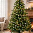 thumbnail image 2 of 48 Pcs Christmas Ball Ornaments 1.18 in Shatterproof Plastic Hanging Baubles Mixed Shiny Glitter Mini Xmas Tree Decorations for Holiday Home Wreath Party Decor, 2 of 8