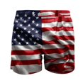 thumbnail image 7 of Delliss Mens Casual Drawstring Shorts Flat Front Elastic Waist Summer Beach Vacation Shorts with Pocket, 7 of 7