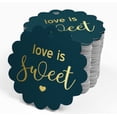 thumbnail image 4 of Inkdotpot 100 Pack Love Is Sweet Wedding Favor Paper Tags Craft Real Gold Foil Hang Tags, 4 of 7