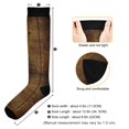 thumbnail image 3 of FORMRS Womens Knee High Socks Casual Long Thick Travel Daily Wear, 1 Pair, Wood Grain, 3 of 6