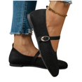 thumbnail image 6 of SuTry Women's Square Toe Mesh Flats Slip On Breathable Knit Mary Jane Style Adjustable Buckle Strap Lightweight Comfortable Casual Walking Shoes(39), 6 of 8