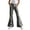 A-Grey, variant on LRen Tween Girls School Uniform High Stretchy Flare Dress Plaid Striped Pants with Pocket Casual Trousers for Tween Girls Age 15-16 Years
