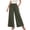 Army Green, variant on Kelon Women's Casual Pants, Women Elastic High Waisted Wide Leg Pants Casual Loose Boho Palazzo Crochet Panel Trousers 2026 Women's Clothing, S