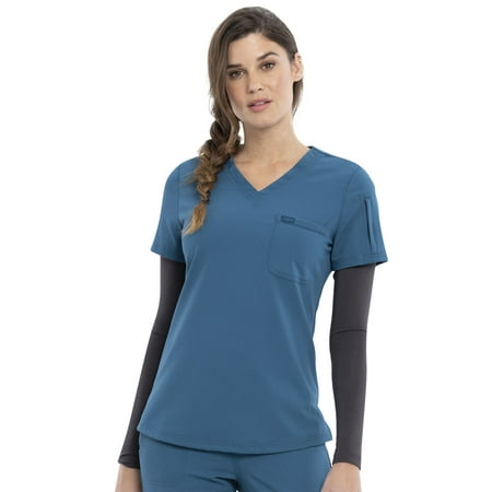 

Cherokee Euphoria Women s Scrubs Top Tuckable V-Neck CK788A