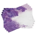 thumbnail image 1 of Ambesonne Flower Place Mats Set of 4, Iris Petals, Standard Size, Violet White, 1 of 6