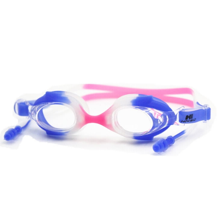 HNSD Children Kids Waterproof Silicone Anti Fog Swimming Glasses Goggles Eyewear Eyeglasses(Blue white Small fish) by HNSD