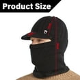thumbnail image 4 of Mens Winter Beanie Hat Earflaps with Brim and Scarf Snow Ski Caps Baseball Cap for Outdoor Sport - Style 1, 4 of 5