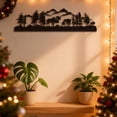 thumbnail image 3 of HELLOYOUNG Metal Wall Art Sculpture Forest Moose Figurine with Red Accents Handmade Rustic Home Improvement Decorative Statue for Living Room Christmas Holiday Gift Wall Decor, 3 of 7